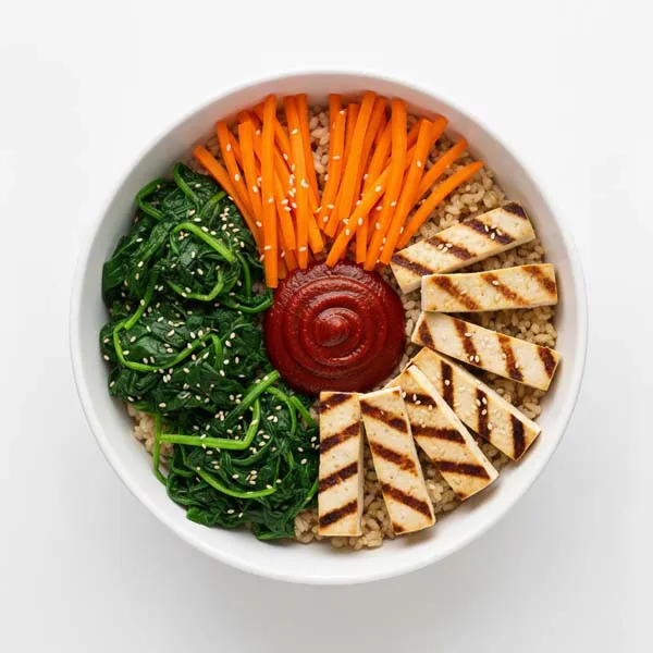 Vegan Korean Bibimbap Bowl